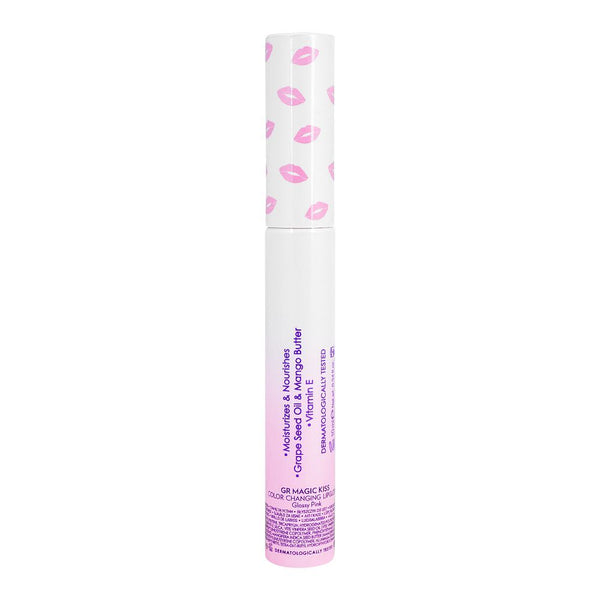Magic Kiss Color Changing Lip Gloss, Glossy Pink