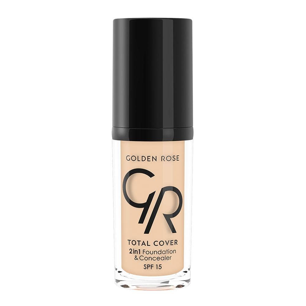 MINI TOTAL COVER 2IN1 FOUNDATION & CONCEALER (MINI) - Golden Rose Cosmetics Pakistan.