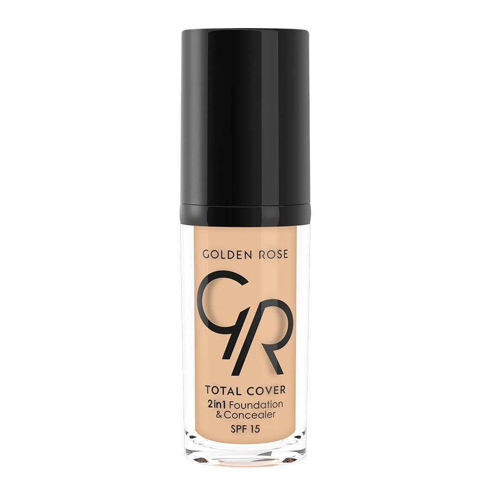 MINI TOTAL COVER 2IN1 FOUNDATION & CONCEALER (MINI) - Golden Rose Cosmetics Pakistan.