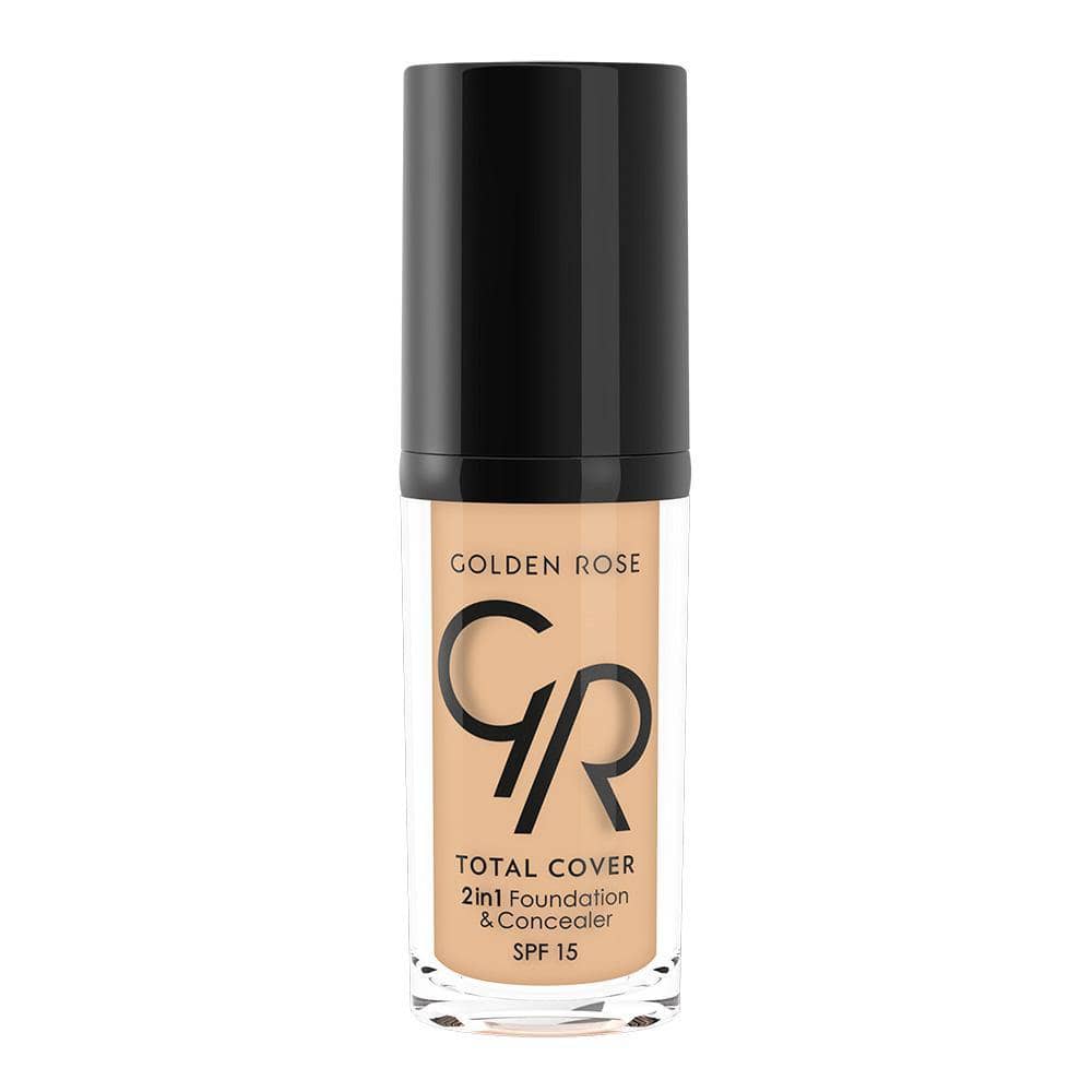 MINI TOTAL COVER 2IN1 FOUNDATION & CONCEALER (MINI) - Golden Rose Cosmetics Pakistan.