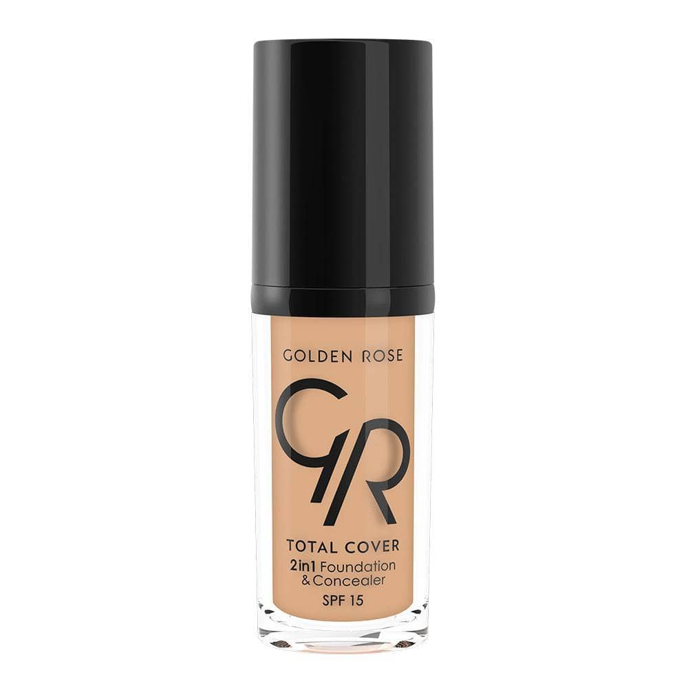 MINI TOTAL COVER 2IN1 FOUNDATION & CONCEALER (MINI) - Golden Rose Cosmetics Pakistan.