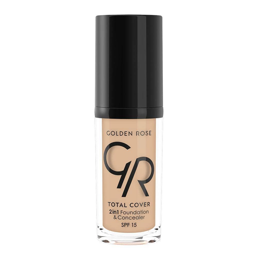 MINI TOTAL COVER 2IN1 FOUNDATION & CONCEALER (MINI) - Golden Rose Cosmetics Pakistan.