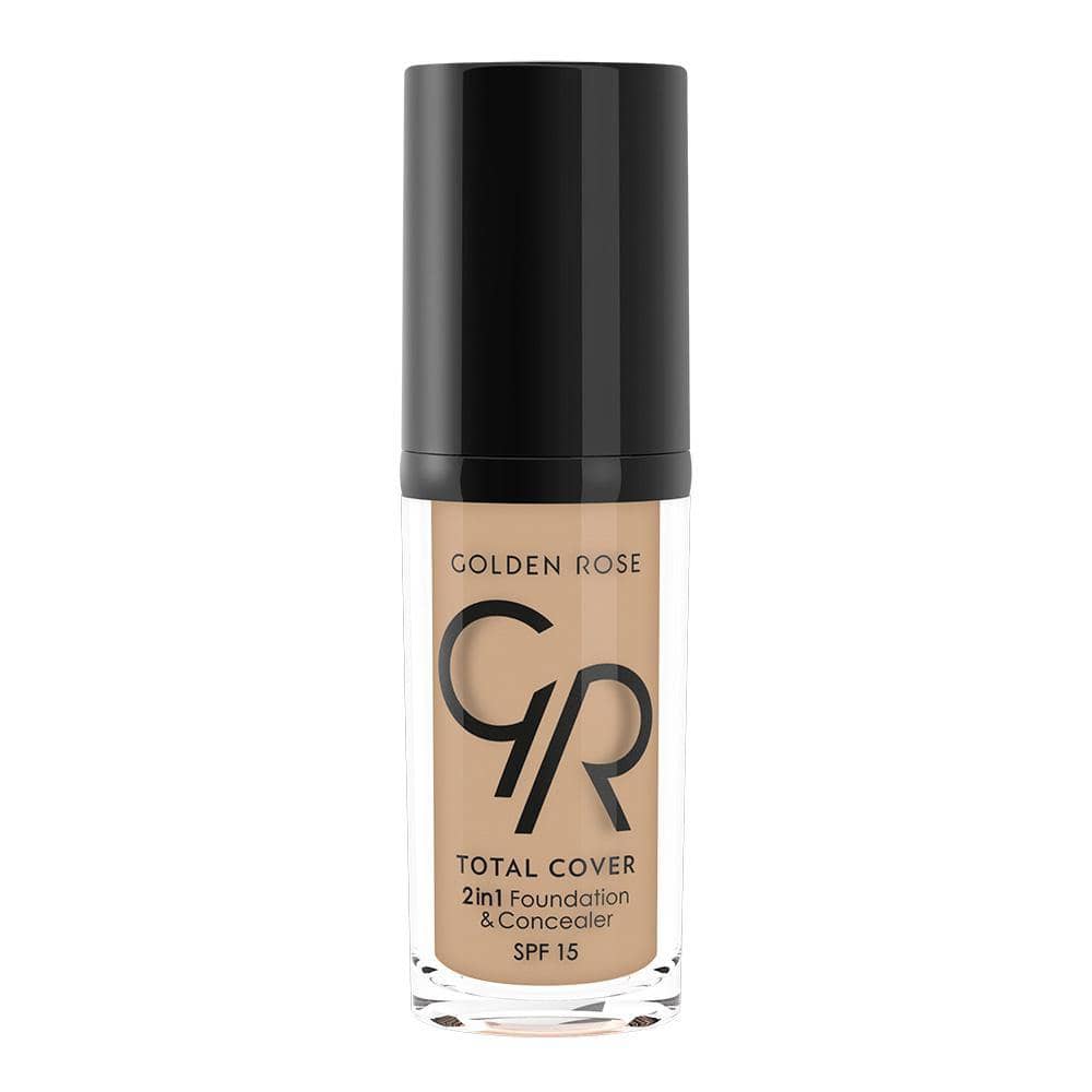 MINI TOTAL COVER 2IN1 FOUNDATION & CONCEALER (MINI) - Golden Rose Cosmetics Pakistan.
