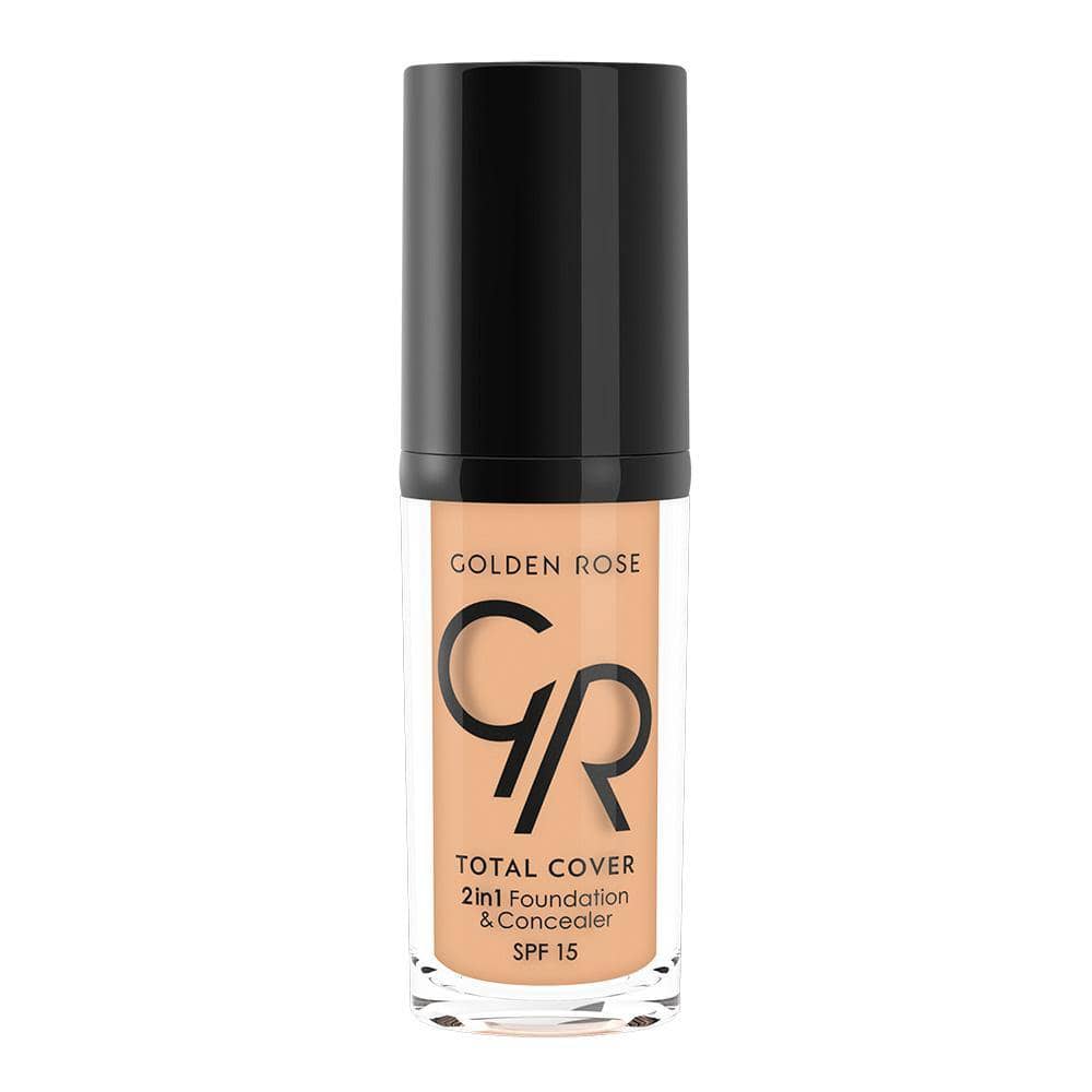 MINI TOTAL COVER 2IN1 FOUNDATION & CONCEALER (MINI) - Golden Rose Cosmetics Pakistan.