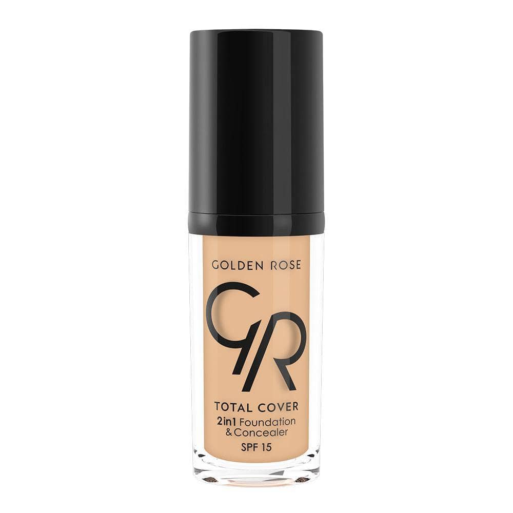 MINI TOTAL COVER 2IN1 FOUNDATION & CONCEALER (MINI) - Golden Rose Cosmetics Pakistan.