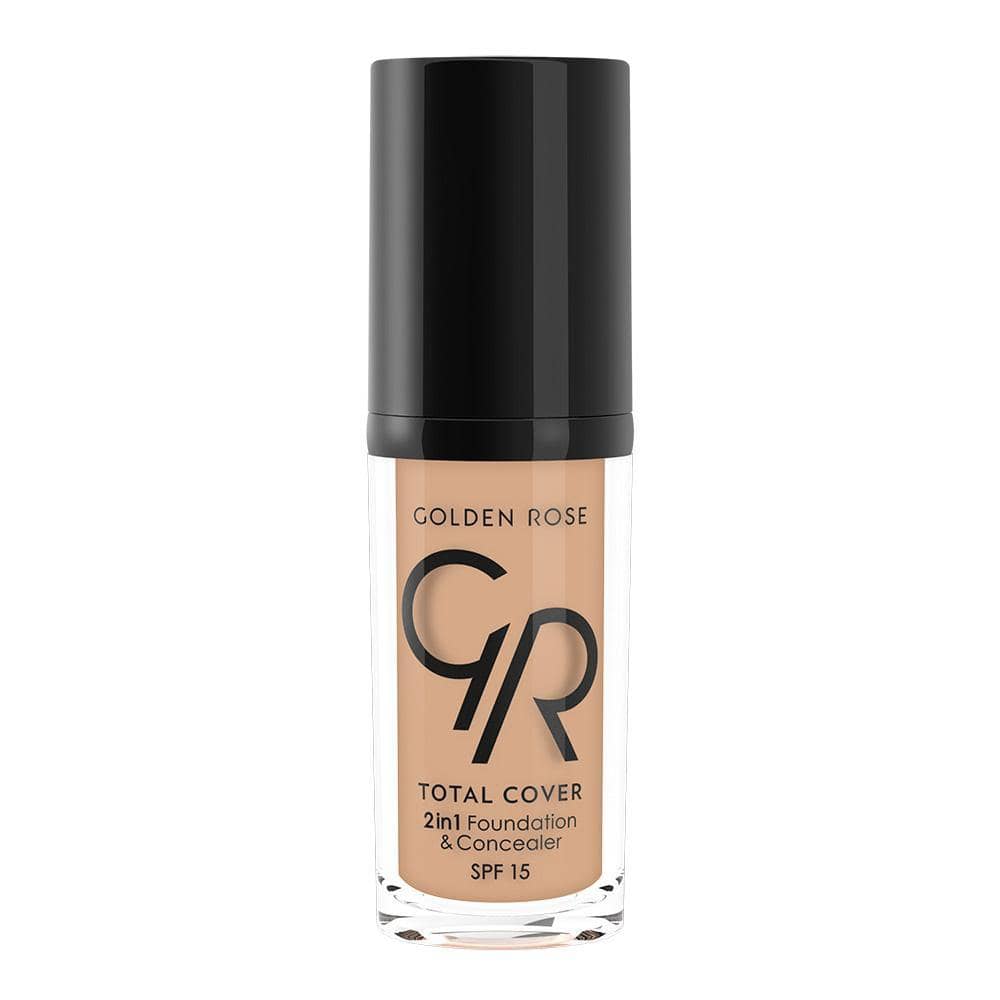 MINI TOTAL COVER 2IN1 FOUNDATION & CONCEALER (MINI) - Golden Rose Cosmetics Pakistan.