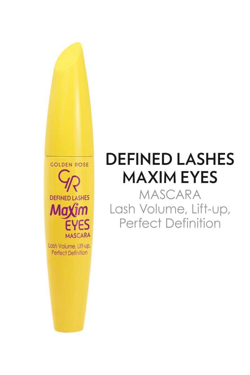 Defined Lashes Maxim Eyes Mascara - Golden Rose Cosmetics Pakistan.