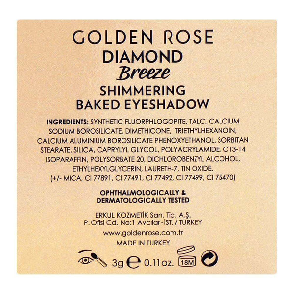 Diamond Breeze Shimmering Baked Eyeshadow NEW - Golden Rose Cosmetics Pakistan.