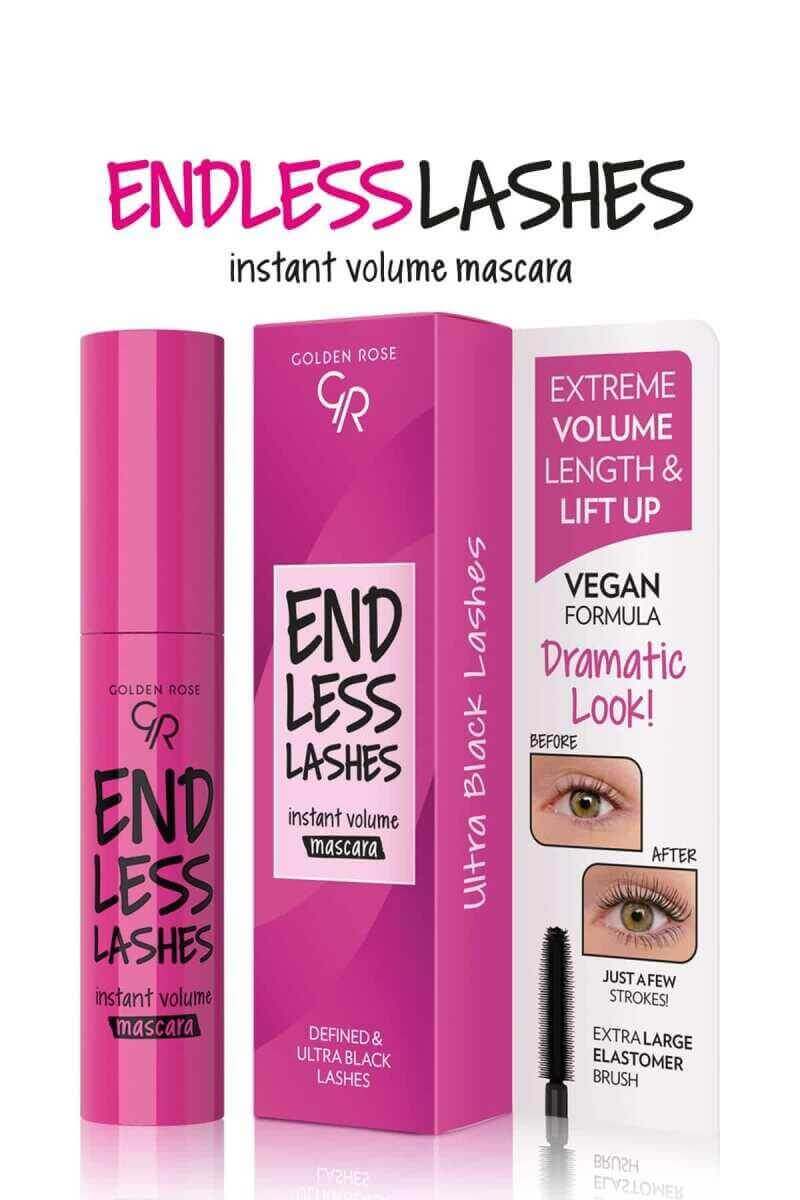 Endless Lashes Mascara (NEW) - Golden Rose Cosmetics Pakistan.