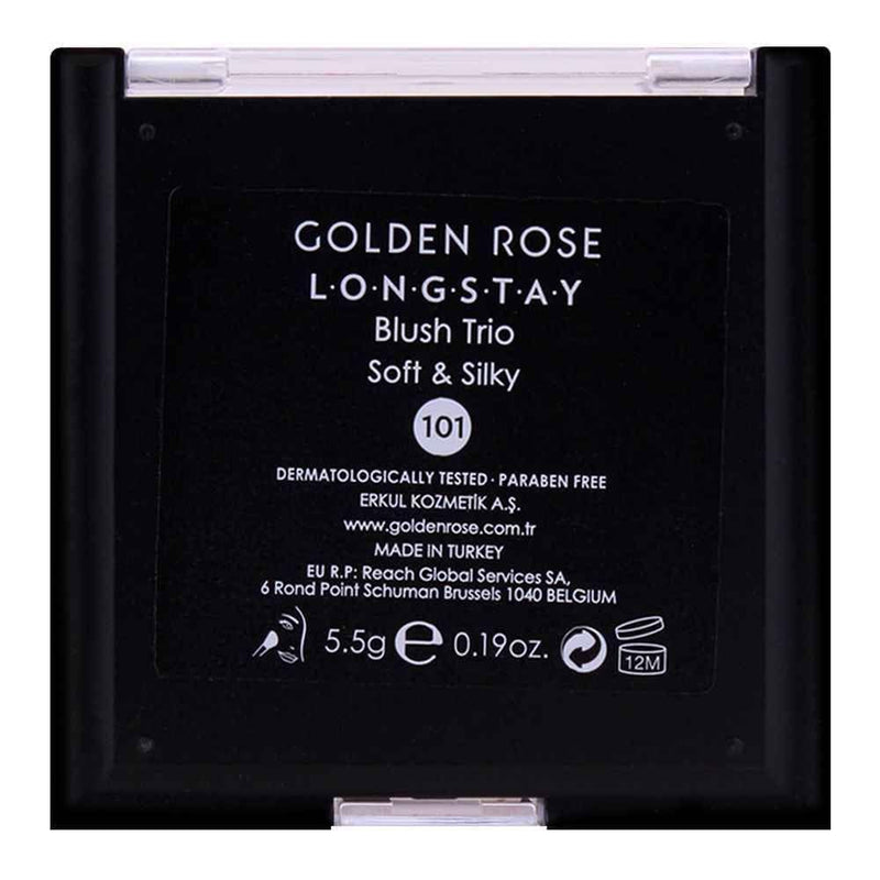 Longstay Blush Trio - Golden Rose Cosmetics Pakistan.