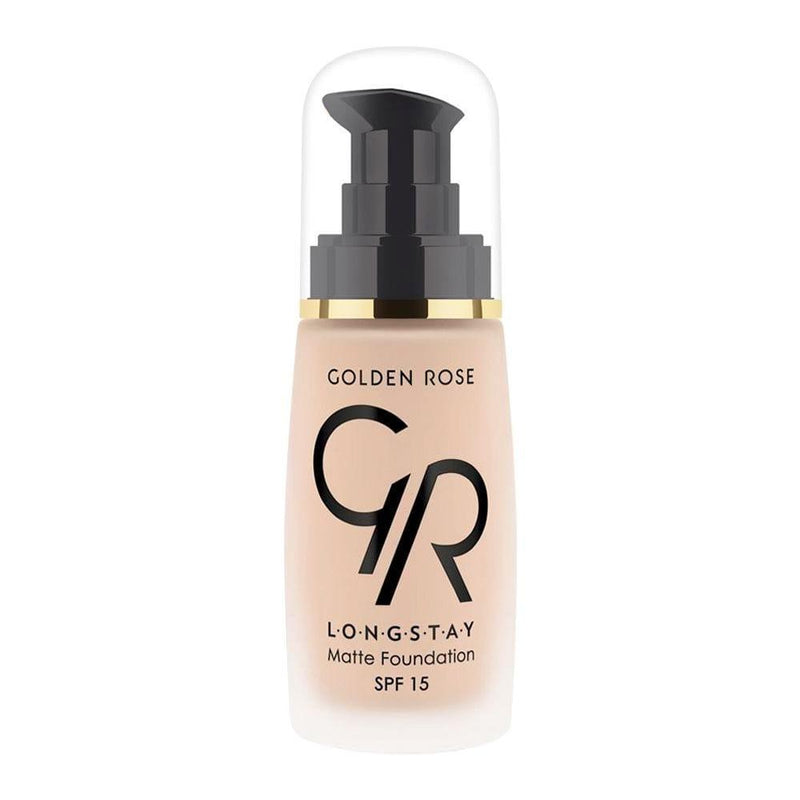 Longstay Matte Foundation - Golden Rose Cosmetics Pakistan.