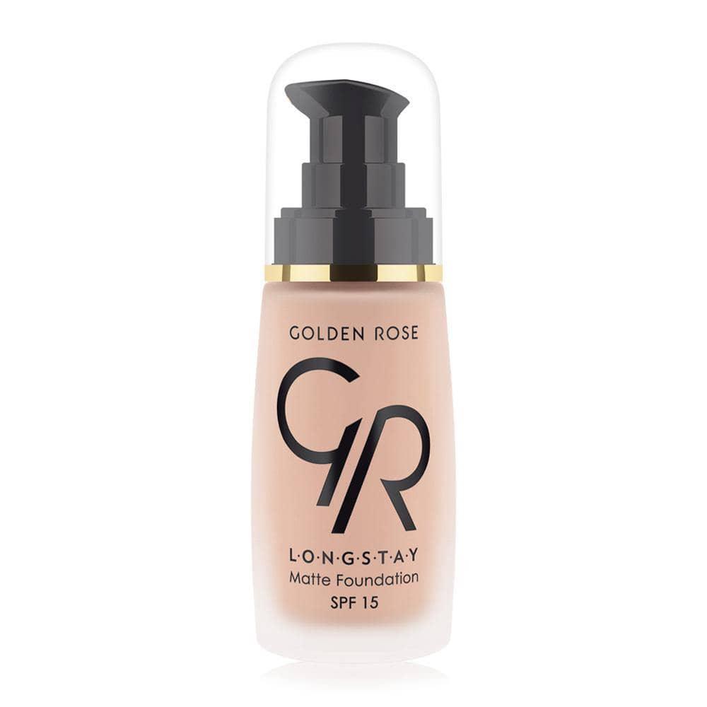 Longstay Matte Foundation - Golden Rose Cosmetics Pakistan.