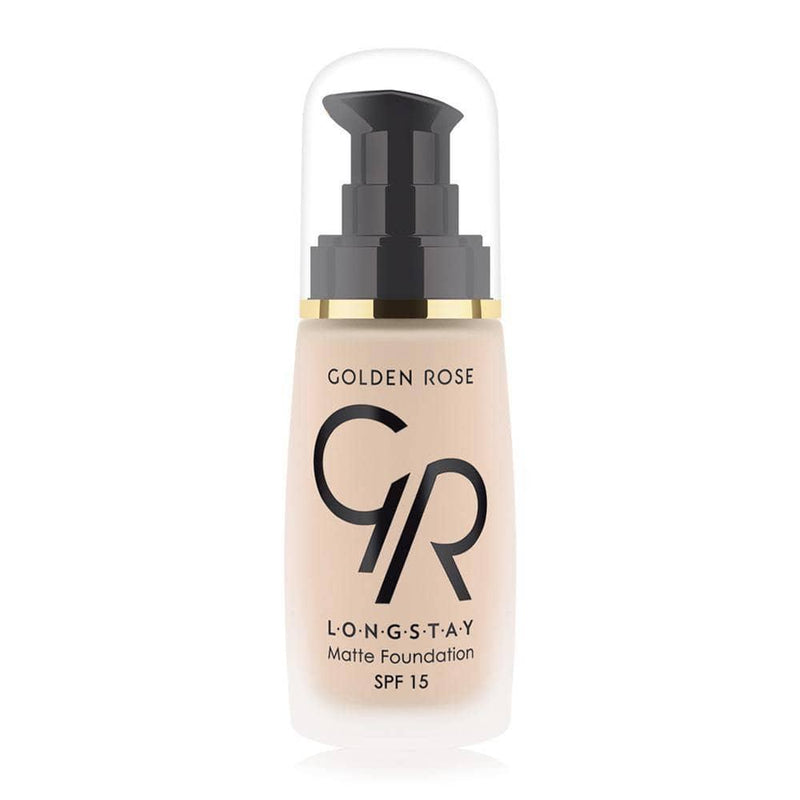 Longstay Matte Foundation - Golden Rose Cosmetics Pakistan.
