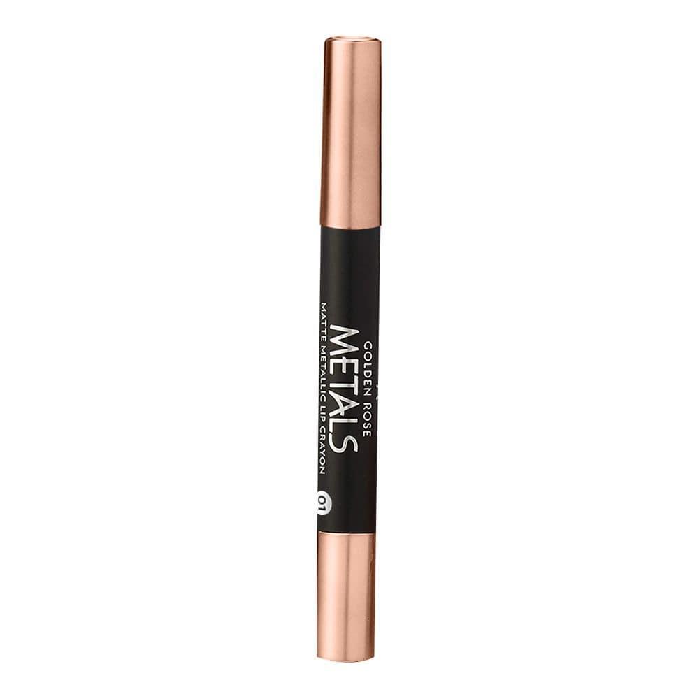 Metals Matte Metallic Lip Crayon - Golden Rose Cosmetics Pakistan.