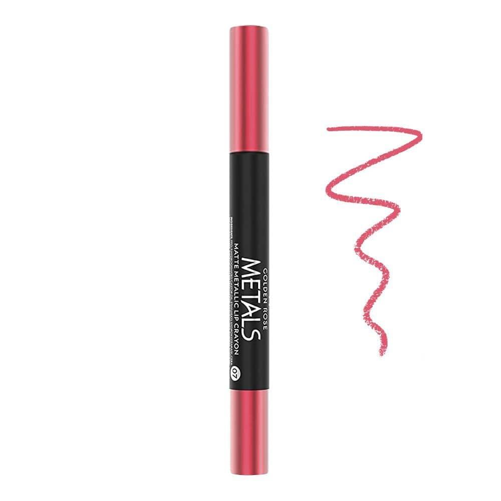 Metals Matte Metallic Lip Crayon - Golden Rose Cosmetics Pakistan.