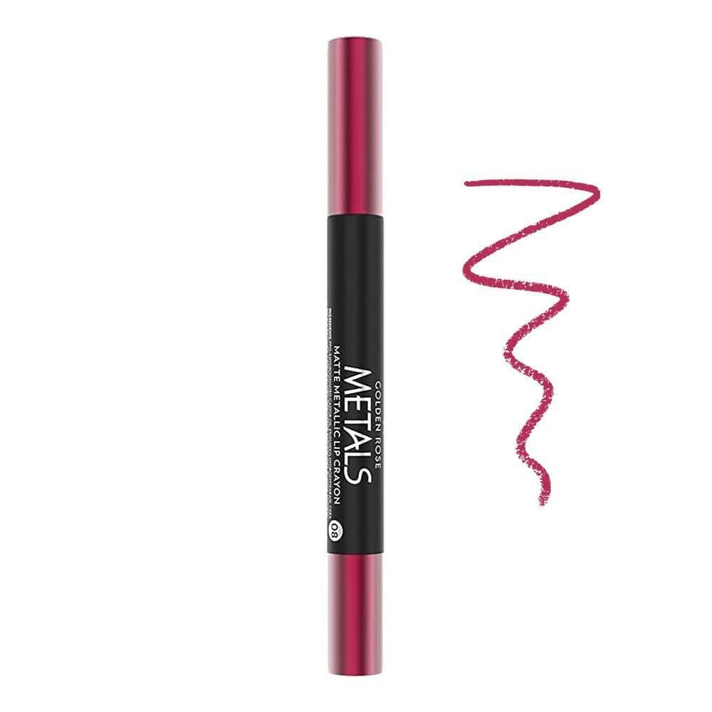 Metals Matte Metallic Lip Crayon - Golden Rose Cosmetics Pakistan.