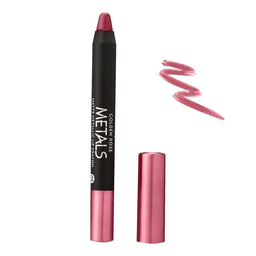 Metals Matte Metallic Lip Crayon - Golden Rose Cosmetics Pakistan.