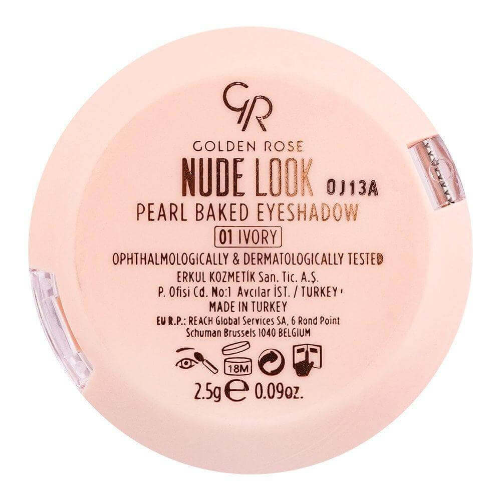 Nude Look Pearl Baked Eyeshadow (NEW) - Golden Rose Cosmetics Pakistan.