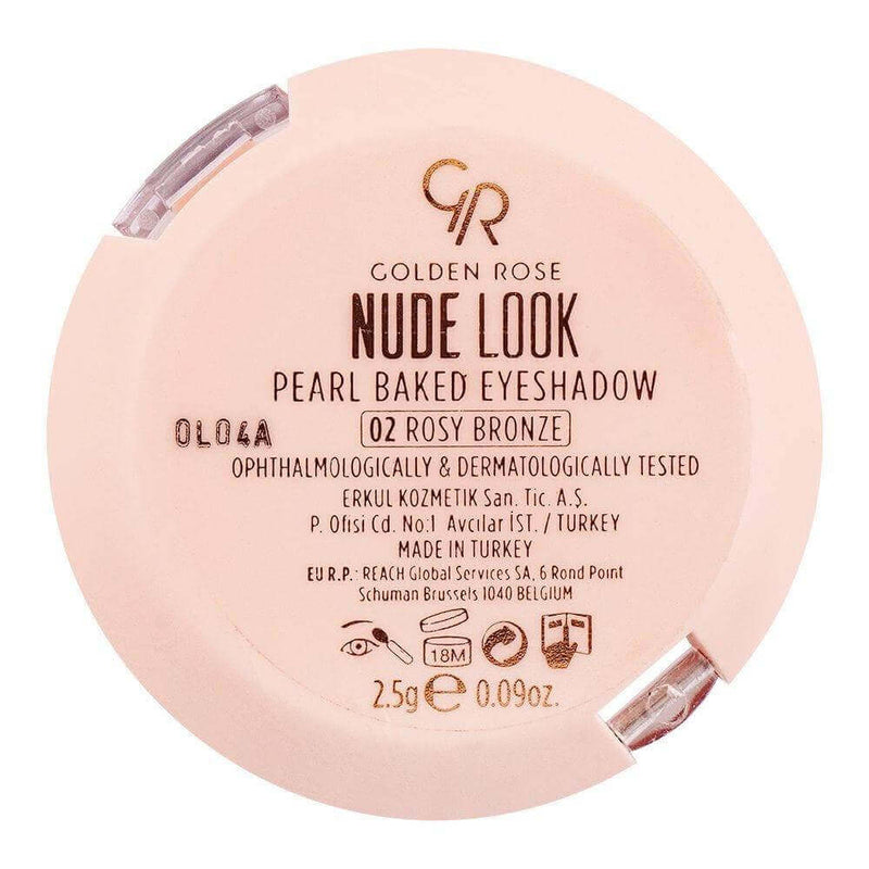 Nude Look Pearl Baked Eyeshadow (NEW) - Golden Rose Cosmetics Pakistan.