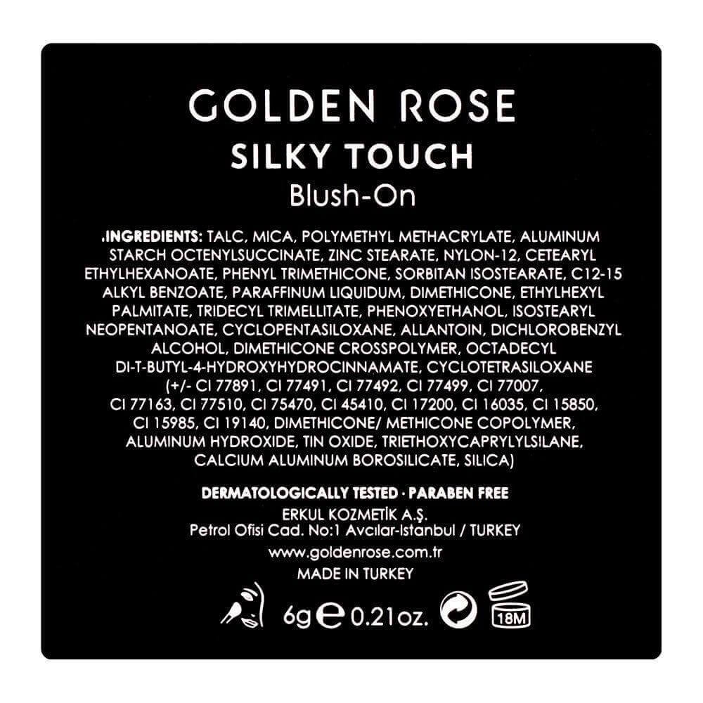 Silky Touch Blush-On - Golden Rose Cosmetics Pakistan.