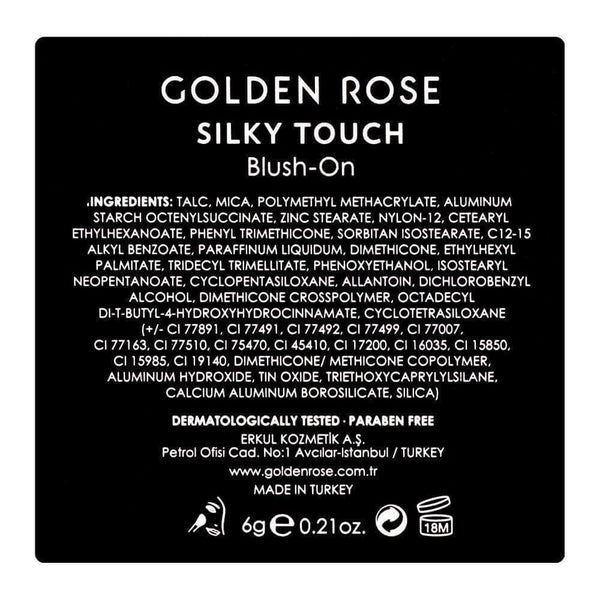 Silky Touch Blush-On - Golden Rose Cosmetics Pakistan.
